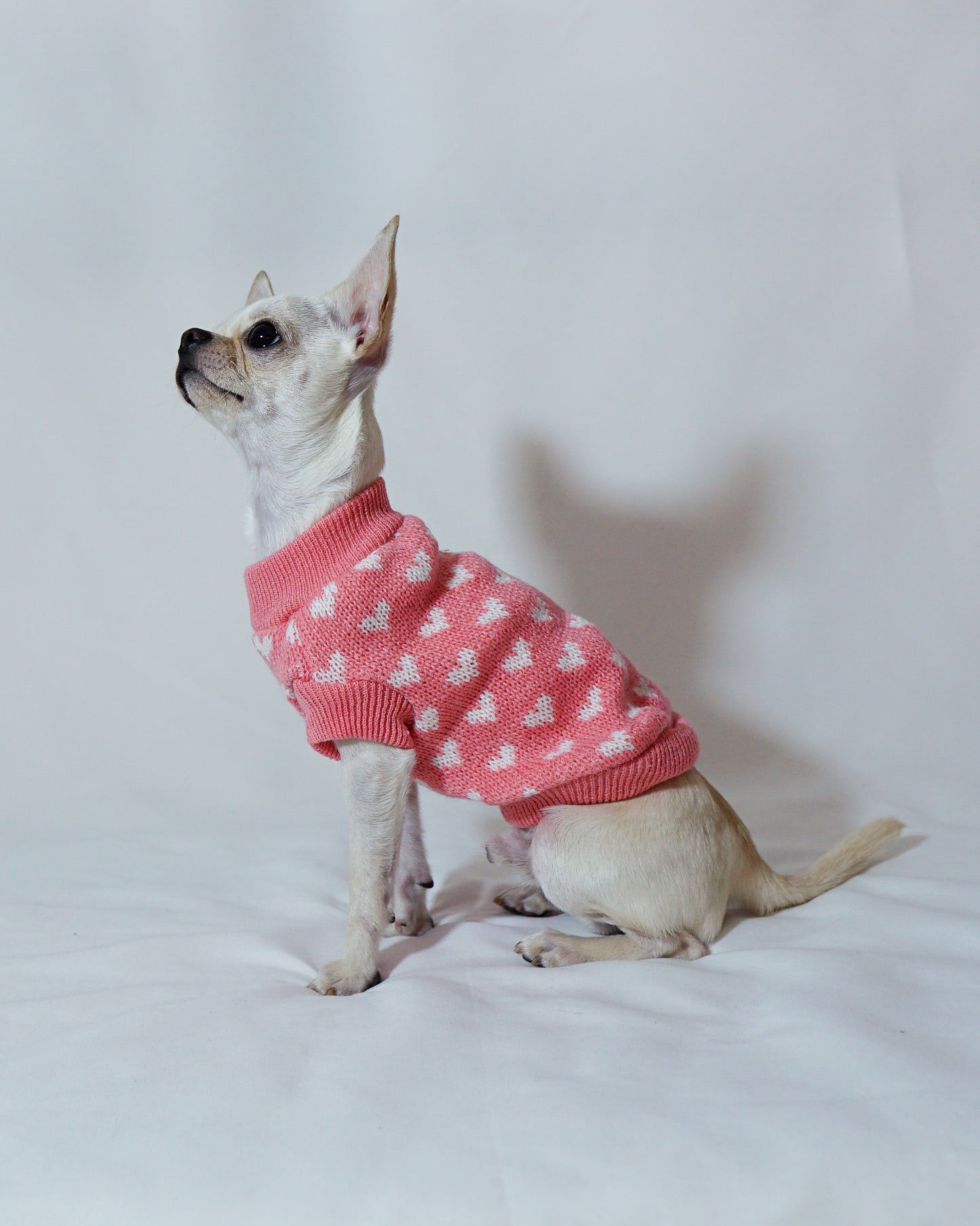 Pink & White Hearts Jumper