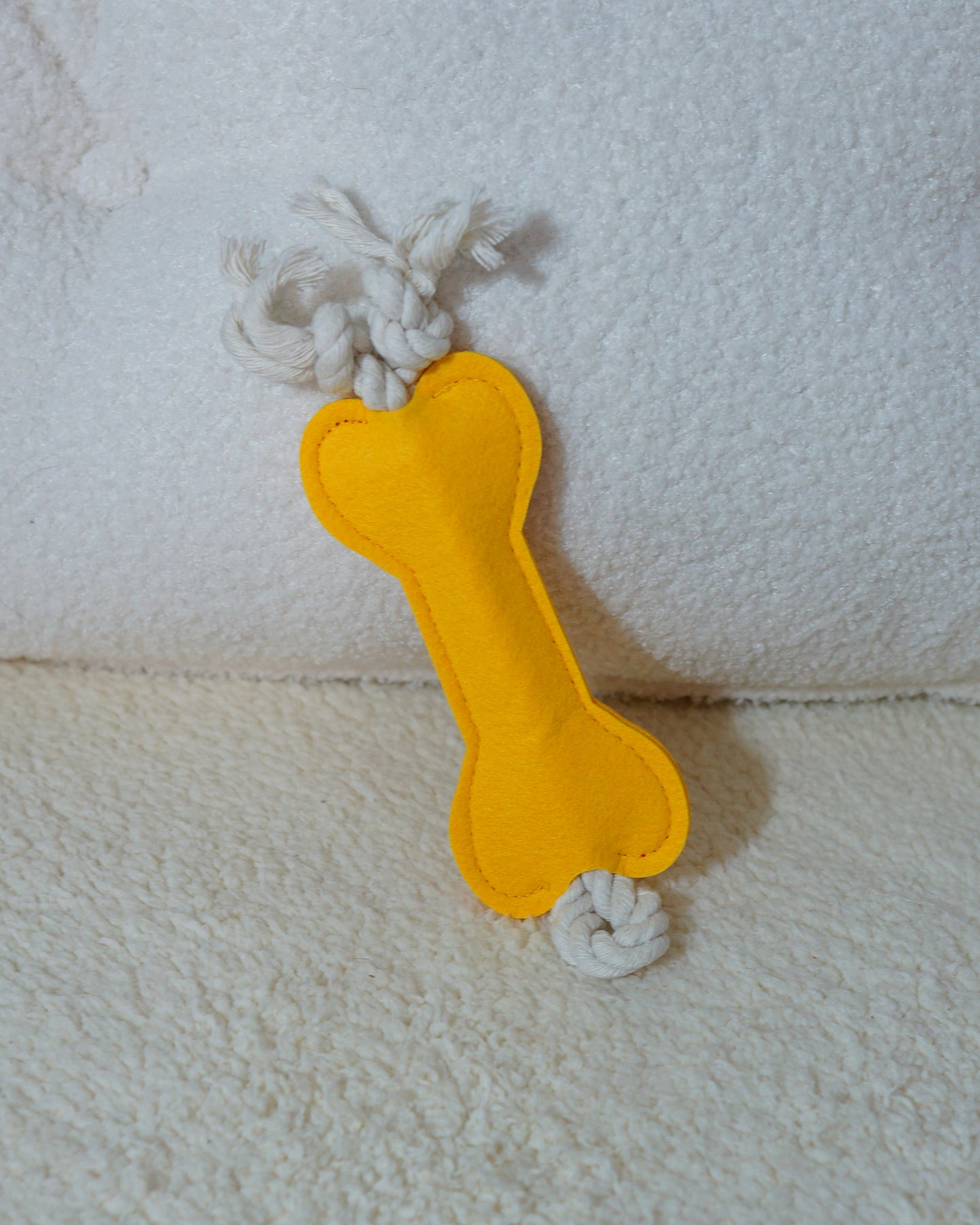 Yellow Bone Rope Toy